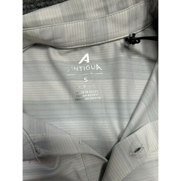 Antigua Super Bowl LVII Kansas City Chiefs Tunnel Polo Shirt M Gray & White St - Picture 7 of 7